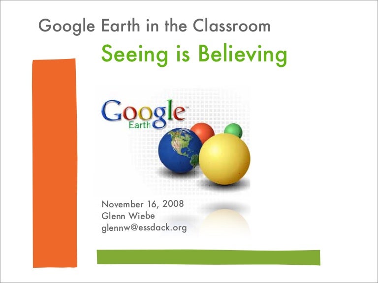 Google Earth in The Classroom