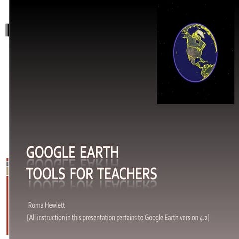 Google Earth Tools For Teachers