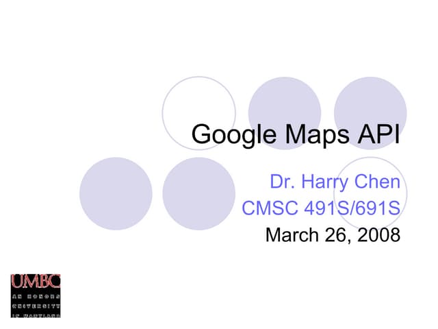Google Maps API