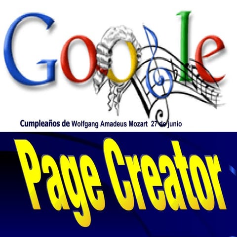 Google page creators