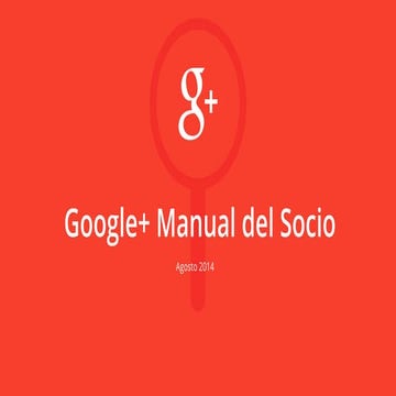 Google Plus Manual del Socio
