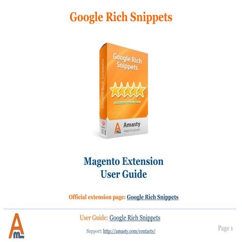 Google Rich Snippets: Magento Extension by Amasty