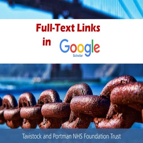 Link to your library with Google scholar