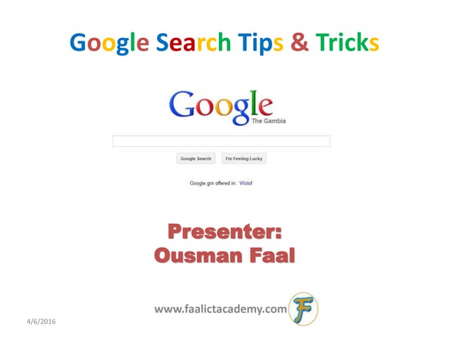 Google Search Techniques