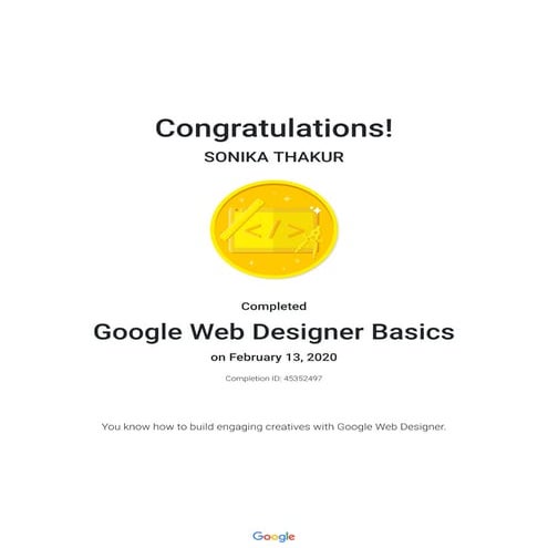 Google Web Designer Basics | PDF