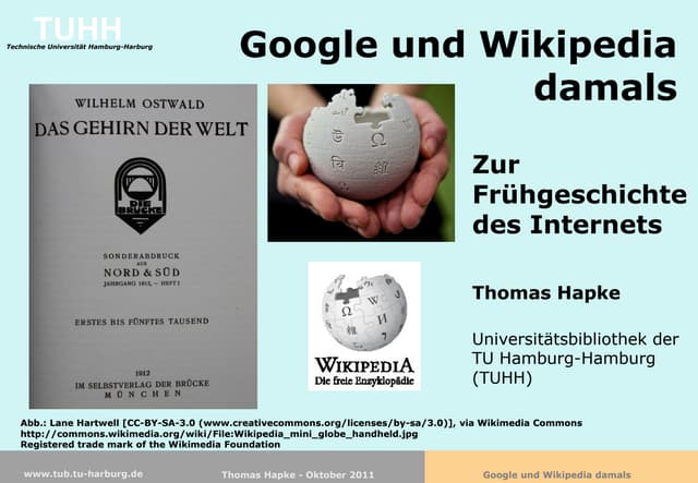 Google und Wikipedia damals - Zur F...