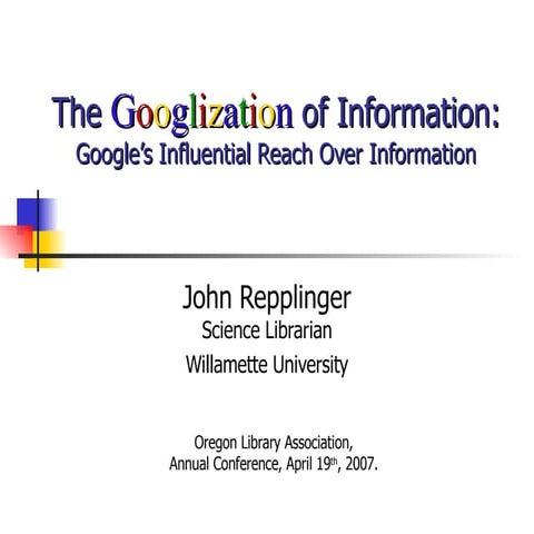 googlization of information