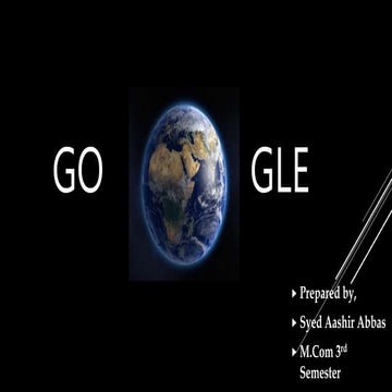 Ppt about Google inc.