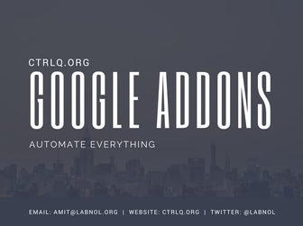 Google Addons and Google Apps Script Developer
