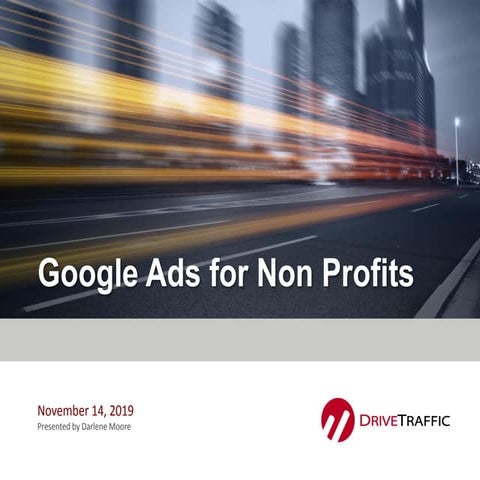 Google Ads for Non Profits - DriveTraffic Digital Marketing