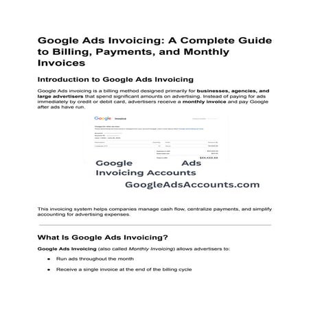 Google Ads Invoicing_ A Complete Guide to Billing, Payments, and ...