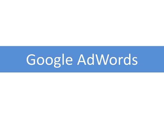Google AdWords
