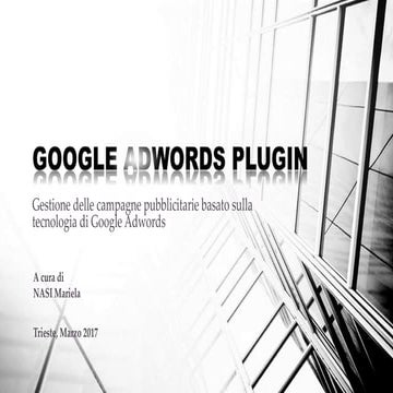 PROGETTAZIONE E SVILUPPO DI UN PLUGIN PER LA GESTIONE DELLE CAMPAGNE PUBBLICI...