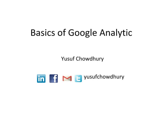Google analytic 101