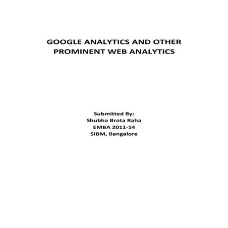 Understanding Google Analytics