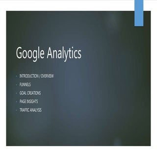 Google Analytics  ppt