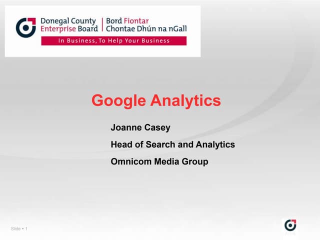 Google analytics 2011_joanne-casey