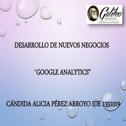 Presentación Google Analytics | PPTX