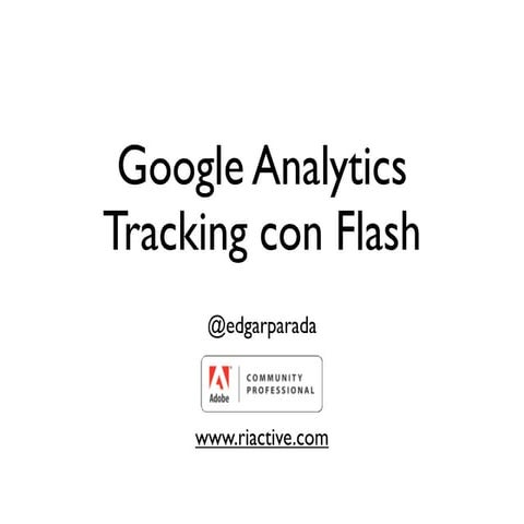 Google Analytics con Flash