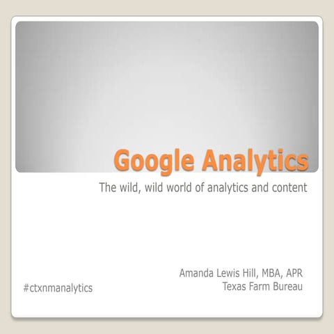 Google  analytics ctx_nm13_amanda_hill