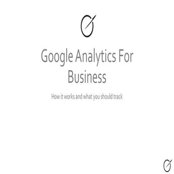 Google analytics for business - Basics of Tracking