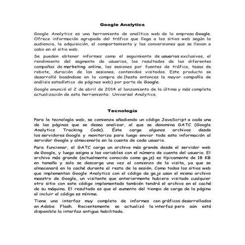 Martesclass: Google Data Studio | PDF