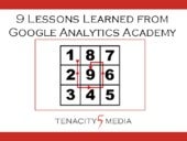 9 Lessons Learned from Google Analytics Academy