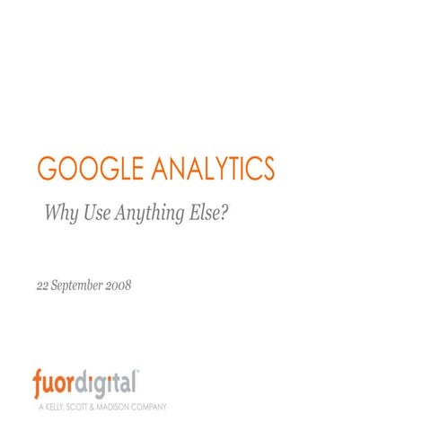 Google Analytics Vs.Omniture
