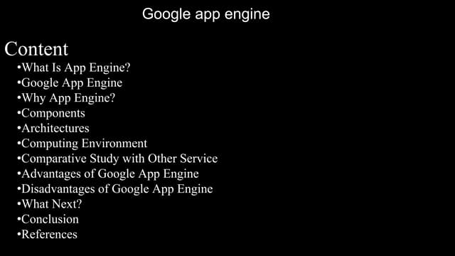 Google app engine
