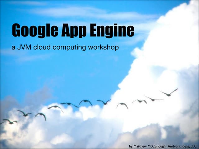 Google App Engine for Java v0.0.2