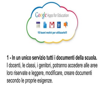 Google apps per la scuola