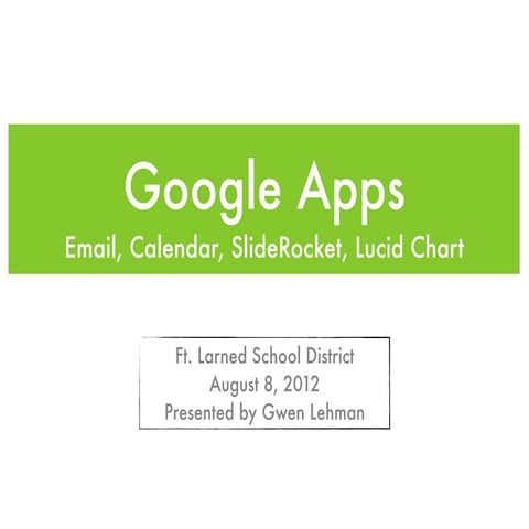 Google Apps Pt. 1