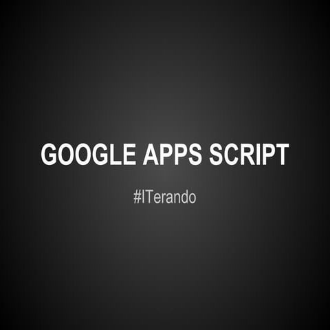 Google apps script | PDF
