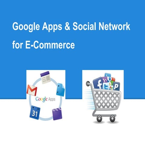 Google apps & social network for e commerce