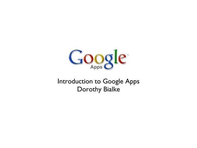 Google apps training