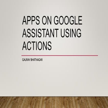 Google assistant basics