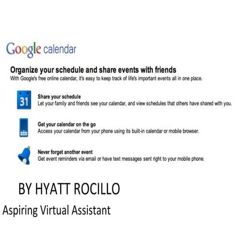 Google calendar2 - Tutorial