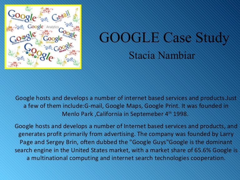 google inc case study