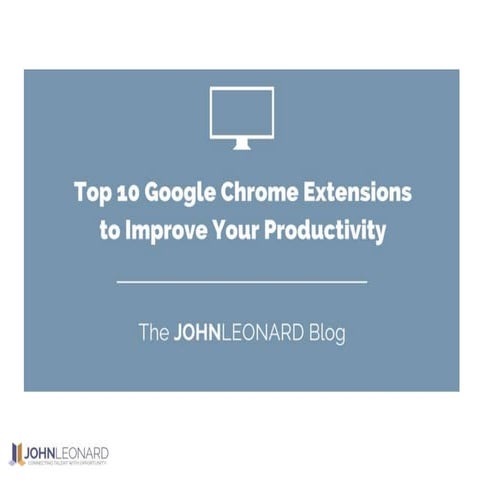 Useful extensions for Google Chrome browser | PDF