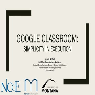 Google Classroom: Simplicity in Execution