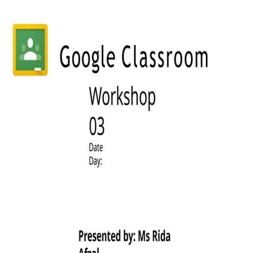 Introduction to Google Classroom | PDF