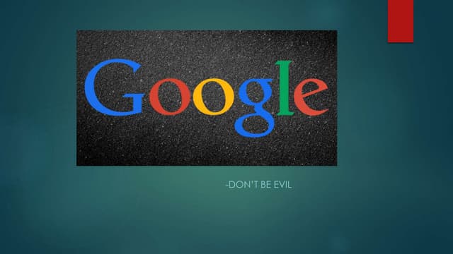 Google company - A Detailed Analysis