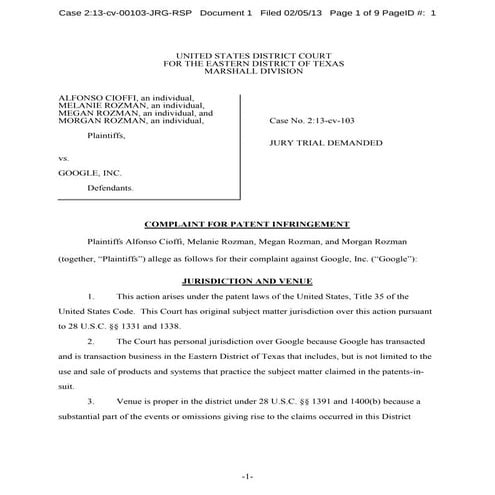 Песочница Chrome нарушает три патента