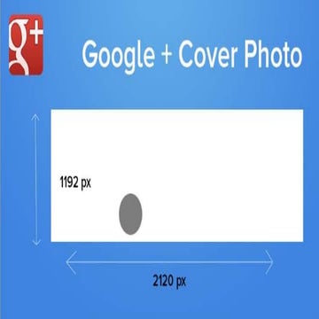Google + cover image  template
