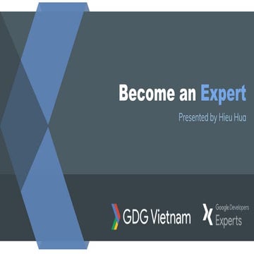 Google developer experts program - Hieu Hua