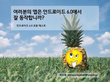 여러분의 앱은 android 6.0에서 잘 동작합니까?