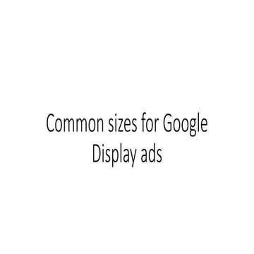 [Infographic] Facebook Recommended Creative Specs for Facebook Ads | PDF