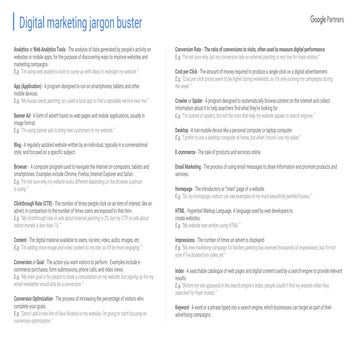 Google Display Marketing Jargon Buster