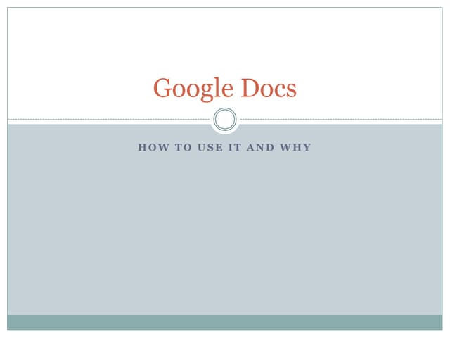 Google docs