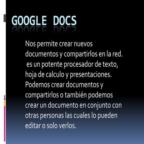 Google docs | PPTX